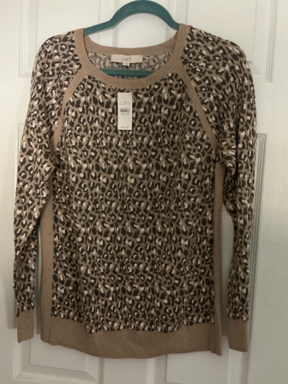 Loft animal print sweater